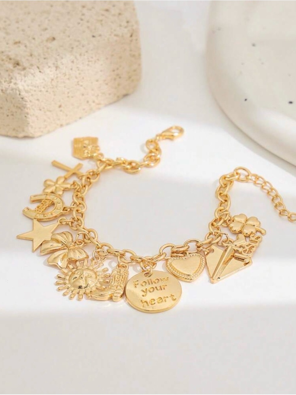 NWT Western Cowboy Style Boots Horse
Hoof Letter Charms Bracelet Butterfly Star